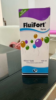 Fluifort 120ml แก้ไอละลายเสมหะ ฉลากไทย