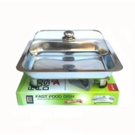 Stainless Steel Buffet Stand 555 Glass Lid