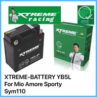 ◺ ∏ ✜ XTREME-BATTERY YB5L For Mio Amore Sporty Sym110