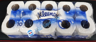 [40 rolls Toilet Tissues] Kleenex Clean Wave Toilet Tissue Roll, 220s, 2 ply, 4 bags x 10 rolls