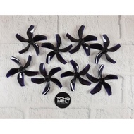 4 Pair Gemfan D51 Ducted 51mm 2019 5 Blade 2" Propeller - Black