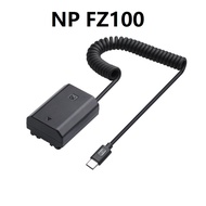 Yoview NP FZ100 Dummy Battery with Type C for Sony A7M4 A7R4 A7M3 A7R3 A7S3 A73 A7R5 A6600 FX30 A9M2