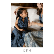 Kemissara Baby Ruffle Dress  Washed Blue