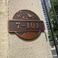 MODERN HOUSE NUMBER PLATE ALUMINIUM COMPOSITE (ACP) NOMBOR RUMAH PLAT TERKINI 门牌定制 号码牌 D8