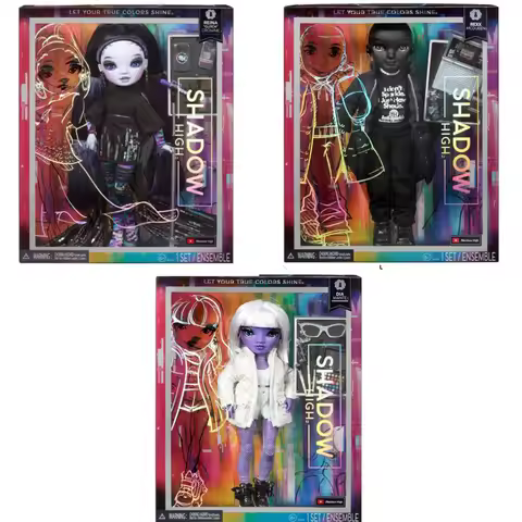 Rainbow High Shadow High Reina Glitch Crowne- Purple Fashion Dressup Dolls Accessories Girls Play Ho