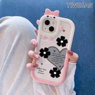 YIWESAN Casing Hp Samsung A31 A32 A53 5G A33 5G A54 5G A73 5G A05 A05s Case bunga cinta pola penutup
