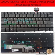 New Lenovo Flex IdeaPad 5 14IIL05 14ITL05 5 14ALC05 5-14ARE05 5-14IIL05 5-14IIL05 Backlight Laptop Keyboard