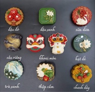 Bánh Trung Thu 3D hiện đại.Hộp 4 bánh 150gr