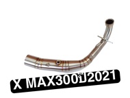 คอท่อXMAX300(ยามาฮ่า เอ็กซ์แม็กซ์300) ปี 2021 สแตนเลสส่วมปลายท่อแต่งขนาด 2 นิ้ว