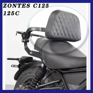 ZONTES C125 Motorcycle Driver Passenger Seat Backrest Cushion Multi-Purpose Folding Luggage Rack bum