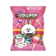 LINE FRIENDS Comprehensive Fruit Flavor Lollipop 40g (8gx5 Pcs) Lollipop, Candy, Candy Hanji Shop