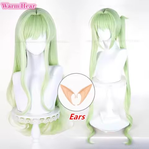 Game Tachibana Hikari Tachibana Nozomi 80cm/105cm Green Cosplay Anime Wigs Heat Resistant Synthetic 