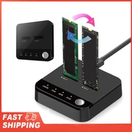 M.2 Serial ATA Duplicator Wide Compatibility 20Gbps Speed Support 16TB SSD Clone Dock Station USB C 