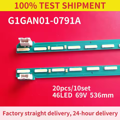 LED Strip 46LED 49INCH FHD R L Type for 49LF5400 49LF5410 49LX310C 49LF540V G1GAN01-0791A G1GAN01-07