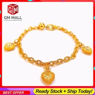 Cop 916 Emas Bangkok Emas Korea GM Mall Kid Bracelet - Gelang Tangan Budak Sauh Bujur Gold Plated (EK-2248-6)