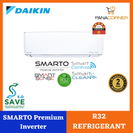 DAIKIN R32 1.0HP SMARTO Premium Inverter  Air Conditioner  FTKH28BV1MF/ RKU28BV1M