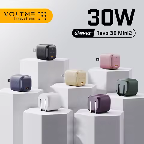 VOLTME 30W USB C Charger Type C Charger Fast Charging Block GaN Ⅲ Charger Power Adapter for iPhone 1