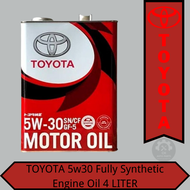 TOYOTA 5w30 Fully Synthetic Engine Oil 4 LITER