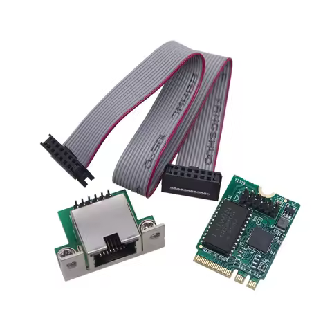 M.2 A+E KEY 2.5Gb Ethernet LAN Card M2 A/E to RJ45 COM Port Network Adapter RTL8125BG Chip 2.5G/1G/1