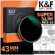 KNF Concept 43mm Lens Filter Nano-X Variable Fader NDX ND2-32