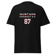 Premium Tshirt For Ford Mustang Foxbody 50 1987 Car Enthusiast
