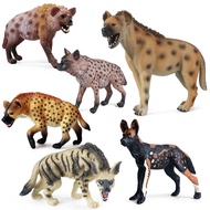 Simulation Wild Animal Action Figures Hyaenidae Classic African hyena Animals Tiger  PVC Model Educa