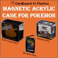 Magnetic Acrylic Display Case for Pokemon Products | ETB | Booster Box | Booster Pack