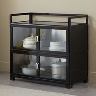 Kitchen Cabinet Aluminum Simple Storage Household Cabinet, Alloy Kitchen Cabinet