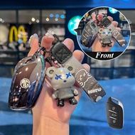 Soft Tpu Car Key Case Cover for MG5 MG4 MG6 MG S GT ZX EV VS ZS HS Car Accessories