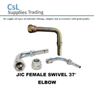 [Hydraulic Fitting] 55 JIC Female AN04 AN06 AN08 AN12 High Pressure Elbow Hydraulic UNF AN Fitting
