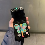 Barbie Theme Case For Galaxy Z Flip6 Z Flip5 Hard Case PC Shockproof Phone Shell Style Creativity Ca