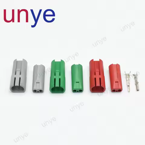 1-20 Sets Unsealed 2 Pins Red Green Grey Female Male Connector With Terminal DJ7028D-1-11 DJ7028D-1-