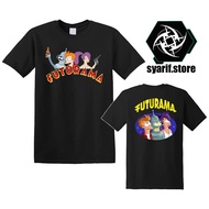 Good Printed Soft Futurama Cartoon Men'S Black T-Shirt