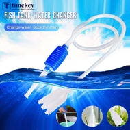 TIMEKEY Aquarium Fish Tank Pump Water Change Pipe Filter Fish Tank Vacuum Water Change Pump Tools Filters A2J5