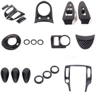 For Nissan 370Z Z34 2009-UP Carbon Fiber Gear Lift Window Door Handle Water Cup Central Control Inte