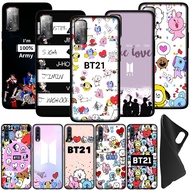 Samsung A51 A52 A53 A70 A71 4G 5G Soft Phone Case Casing ZVB18 BTS BT21 Bangtan Boys Silicone TPU Cover