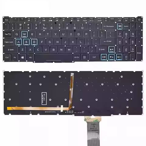 S+ RGB US Backlit Keyboard For Acer Predator Helios 300 PH315-52 PH315-53 PH317-53