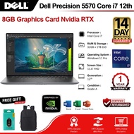 (8GB Graphics Card/Core i9/12th Gen)Dell Precision Workstation Laptops Nividia RTX GPU Dell 5570/756