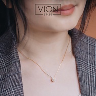 REPLIKA Vion S925 Necklace 10784, silver Necklace 925 silver/, crystal zirconia diamond replica Neck