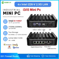G31 11th Gen Fanless N5105 Mini PC i3-1115g4 i5-1145G7 4x Intel i225 2.5G LAN pfSense Router