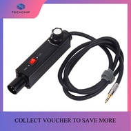 TECHCHIP-3.5mm to XLR Audio Isolator Audio Common Ground Current Sound Elimination Noise Reduction M