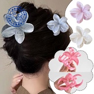 Hawaiian Colorful Plumeria Flower Hair Claw Clip Grips Clips Barrettes Colors 3 Headwear Beach J8t0