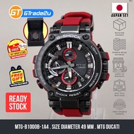 Original G Shock Men MTG-B1000B-1A4J MTGB1000B-1A4J Analog Japan Set MTG Ducati Watch Red Resin Band
