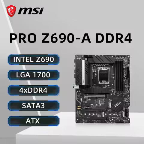MSI PRO Z690-A DDR4 Motherboard Support i9-14900KF i7-14700K i5-12400F i3-12100 CPU LGA 1700 Socket 