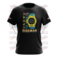 Casio G-shock Riseman / G-shock Tshirt / Baju Microfiber Jersi / Jersey Sublimation / Tshirt/collar/long