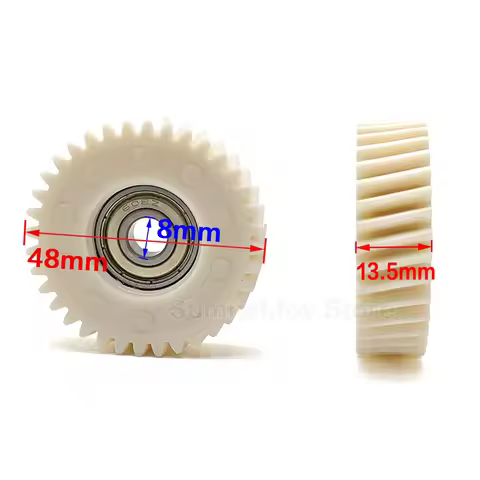 E-Bike 36T Oblique Gear Helical Gears 48x13.5mm with 8mm Bearing For Electric Bike 500W/750W Hub Mot
