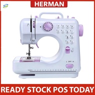 Hengli HERMAN Sewing Machine FHSM 505A Pro Upgraded 12 Sewing Portable Mini Sewing Machine Mesin Ja