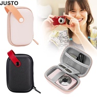 JUSTO Camera Holder, Mini PU Leather Camera ,  Waterproof Shockproof Carrying  for CAMKORY DC403 FHD
