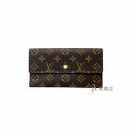 LV皮夾 原花Monogram三折式長夾 M61217