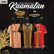 【FREE CUSTOMIZATION】Baju Kemeja KAAMATAN Print Corak Etnik Borneo Baju Kaamatan Berkolar Butang Depa